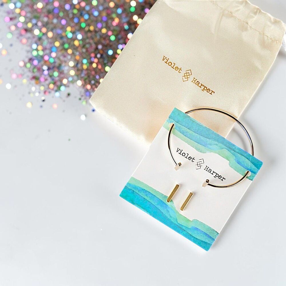Violet Harper Jane Bracelet + Earrings Set Brand New With Tags MSRP $48